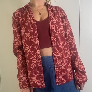 Knox Rose tribal button up